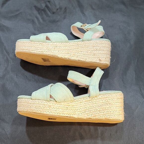 BRAND NEW NATURE BREEZE ESPADRILLE OPEN TOE WEDGE SANDAL - Picture 10 of 15